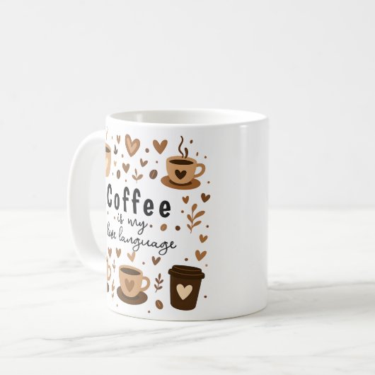 Iced Coffee Trendy Lover Gift Koffiemok (Voorkant links)