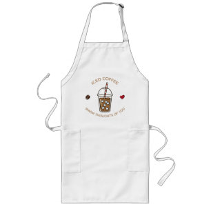 Iced Coffee Warme Gedachten Aan Jou Lang Schort