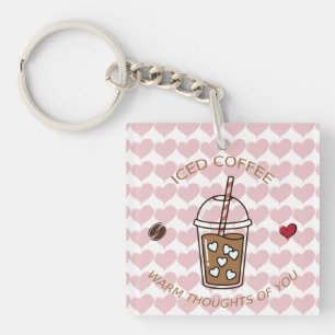 Iced Coffee Warme Gedachten Aan Jou Sleutelhanger