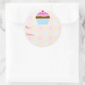 Iced Cupcake Gift Label Sticker (Tas)