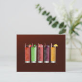 Iced de theemaand met vijf aroma's van gehakte the briefkaart (Staand voorkant)