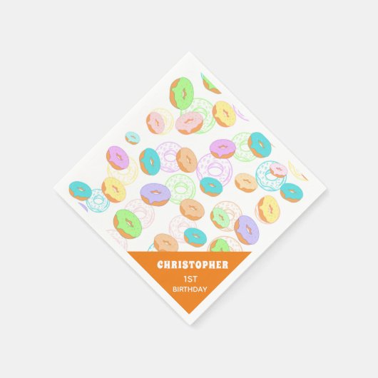 Iced Donuts Paper Napkin Servet (Hoek)