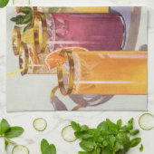 Iced Drinken op een lade Theedoek (Gevouwen)