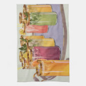 Iced Drinken op een lade Theedoek (Verticaal)