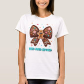 Iced en gekruid peperkoek Coquette Bow T-shirt (Voorkant)