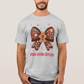 Iced en gekruid peperkoek Coquette Bow T-shirt (Voorkant)