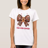Iced en gekruid peperkoek Coquette Bow T-shirt (Voorkant)