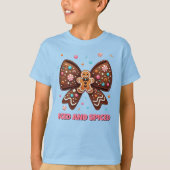 Iced en gekruid peperkoek Coquette Bow T-shirt (Voorkant)