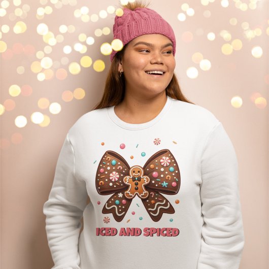 Iced en gekruid peperkoek Coquette Bow Trui