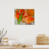 Iced Gladioli, Poster (Keuken)