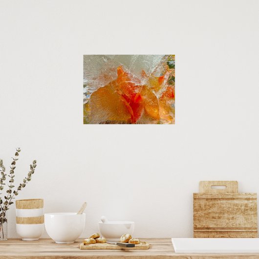 Iced Gladioli, Poster (Keuken)