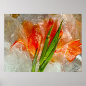 Iced Gladioli, Poster (Voorkant)
