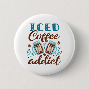 Iced koffie-advies ronde button 5,7 cm