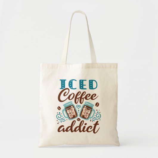 Iced koffie-advies tote bag (Voorkant)