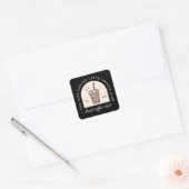 Iced koffie latte liefhebbers club meisjes squad m vierkante sticker (Envelop)