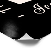 Iced matcha latte lovers club meisjes esthetisch perfect poster (Hoek)