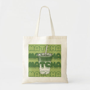 Iced Matcha Lover Tote Bag – Trendy Groene Thee Es