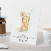 Iced Tea Bar Party Teken Reclamebord Met Voetstuk (Insitu)