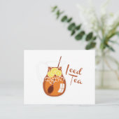 Iced Tea Briefkaart (Staand voorkant)