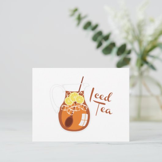 Iced Tea Briefkaart (Staand voorkant)