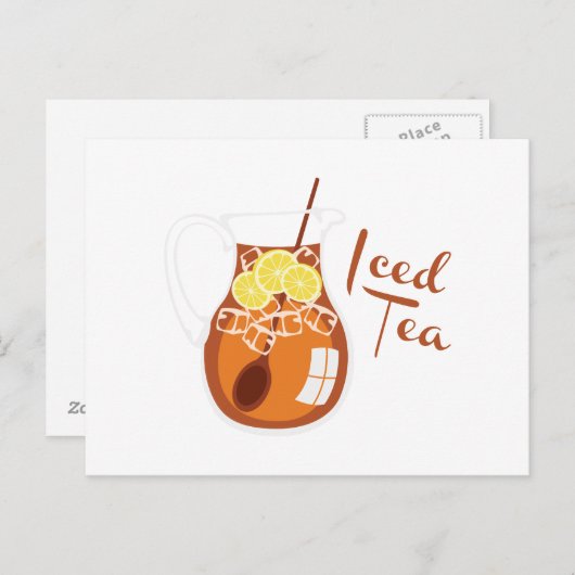 Iced Tea Briefkaart (Voorkant / Achterkant)