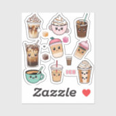 Iced Tea en verfrissende Drinken Sticker Pack (Vel)
