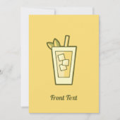 Iced Tea Invitation Kaart (Voorkant)