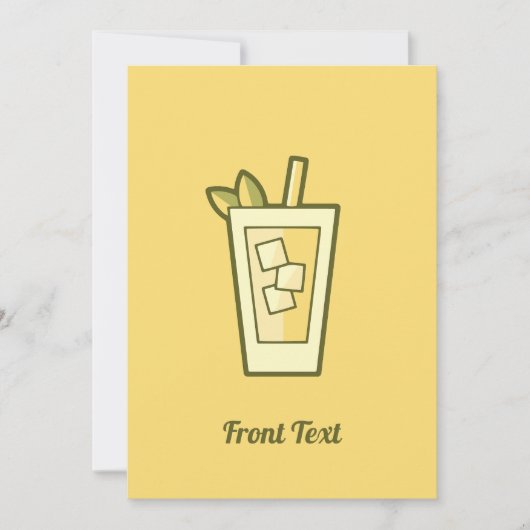 Iced Tea Invitation Kaart (Voorkant)