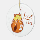 Iced Tea Keramisch Ornament (Links)