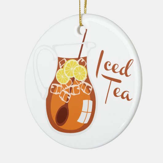 Iced Tea Keramisch Ornament (Links)