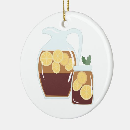 Iced Tea Keramisch Ornament (Links)