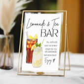 Iced Tea & Lemonade Bar Bord Afdruk Poster