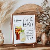 Iced Tea & Lemonade Bar Bord Afdruk Poster