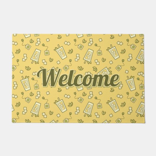 Iced Tea Pattern Doormat Deurmat (Voorkant)