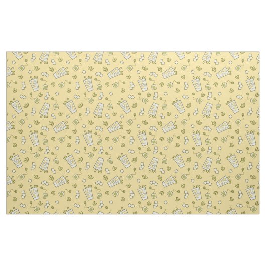 Iced Tea Pattern Fabric Stof (Fat Quarter)