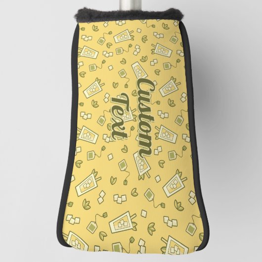Iced Tea Pattern Golf Head Hoesje Golfheadcover (Draai 90)