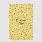 Iced Tea Pattern Golf Towel Golfhanddoek (Voorkant)