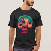 Iced Tea Synthwave 80s Retrowave Aesthetic  2 T-shirt (Voorkant)