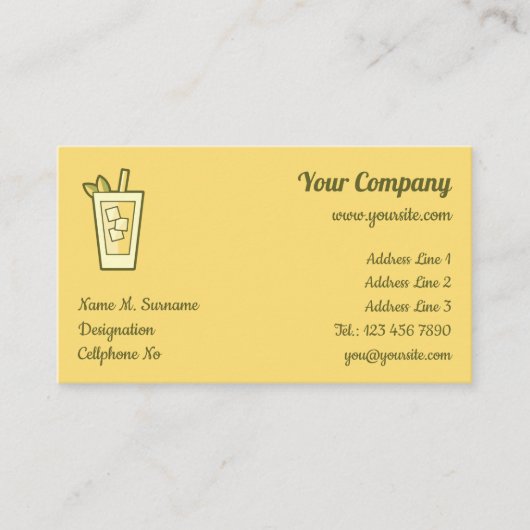 Iced Tea Visitekaartje (Voorkant)