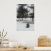 Iced Window Print, waarde Poster papier (mat) (Keuken)