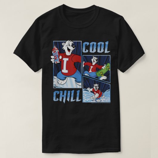 ICEE Cool Chill Beer Comic Panels T-shirt (Design voorkant)