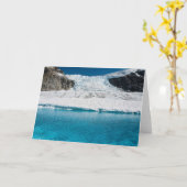 Icefall en Meer, Juneau Icefield (Spatie binnen) Kaart (Gele Bloem)