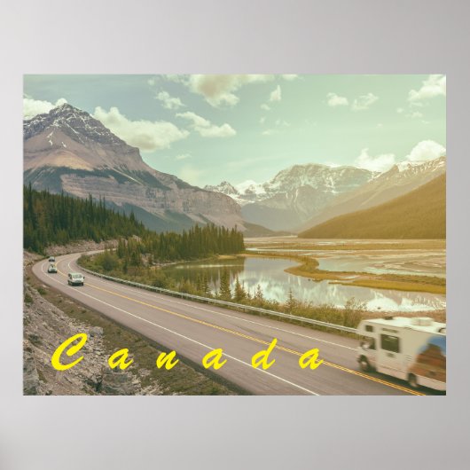 Icefield Parkway, Canada Poster (Voorkant)