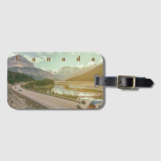 Icefield Parkway Road Canada Bagagelabel (Voorkant (horizontaal))