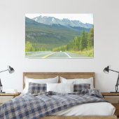 Icefield Parkway Road Canvas Afdruk (Insitu (Slaapkamer))