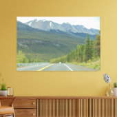 Icefield Parkway Road Canvas Afdruk (Insitu (Woonkamer))