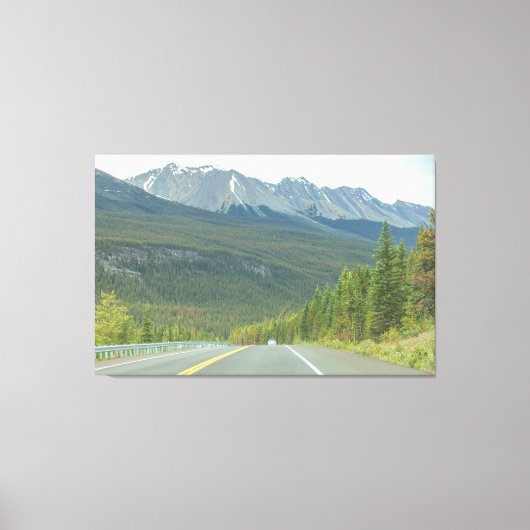 Icefield Parkway Road Canvas Afdruk (Voorkant)