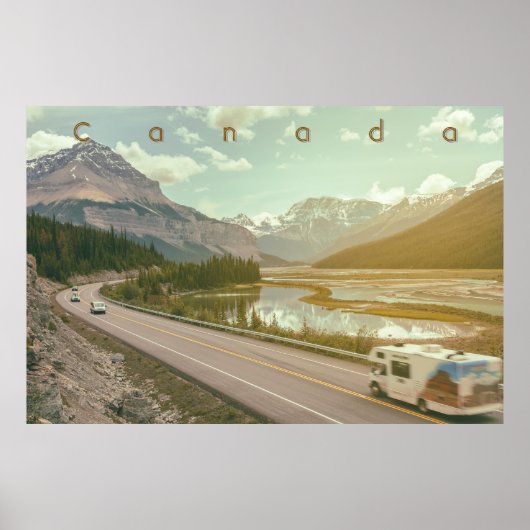 Icefield Parkway Road Poster (Voorkant)
