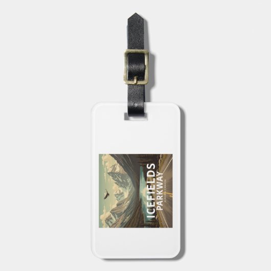 Icefields Parkway Alberta Canada Eagle Bagagelabel (Voorkant verticaal)