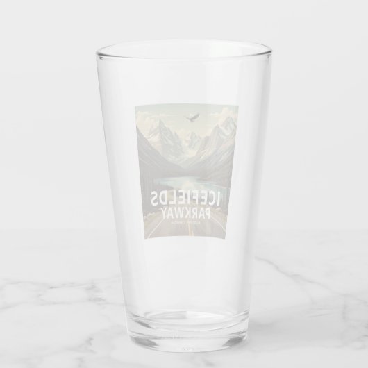 Icefields Parkway Alberta Canada Eagle Glas (Achterkant)